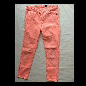 AG The Stevie Ankle Neon Jeans
